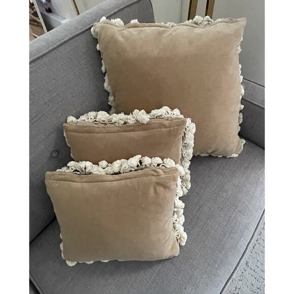 Qty. 3 Petit Point Needlepoint Wool Pillows 20” Sq & 12x14 French Abusson Style - Picture 3 of 16